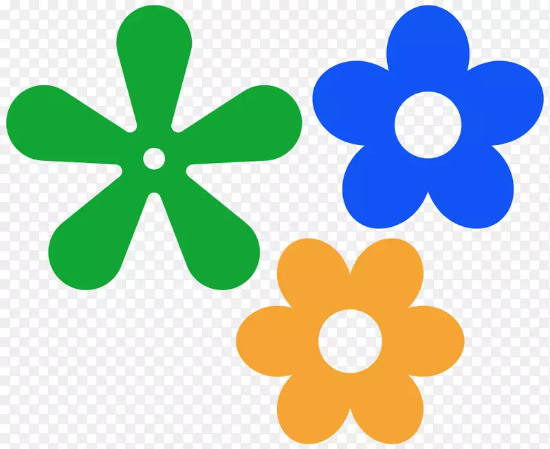 花卉电脑图标花瓣剪贴画-花