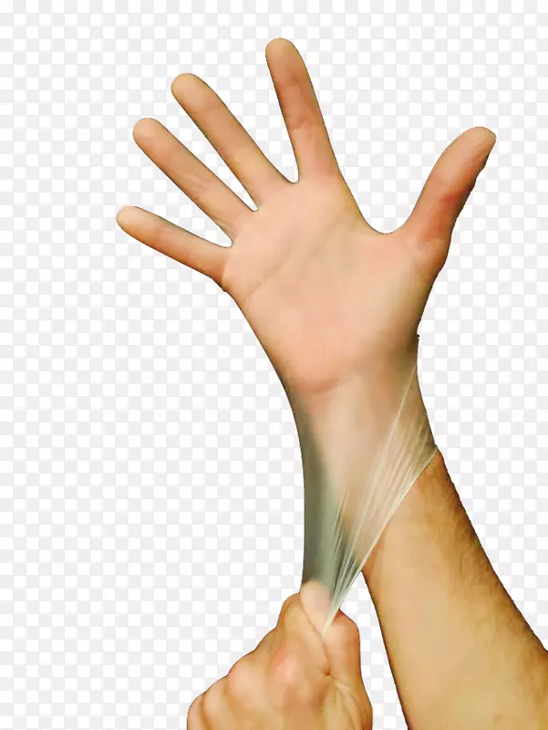 医用手套个人防护设备一次性拇指触碰瓷器