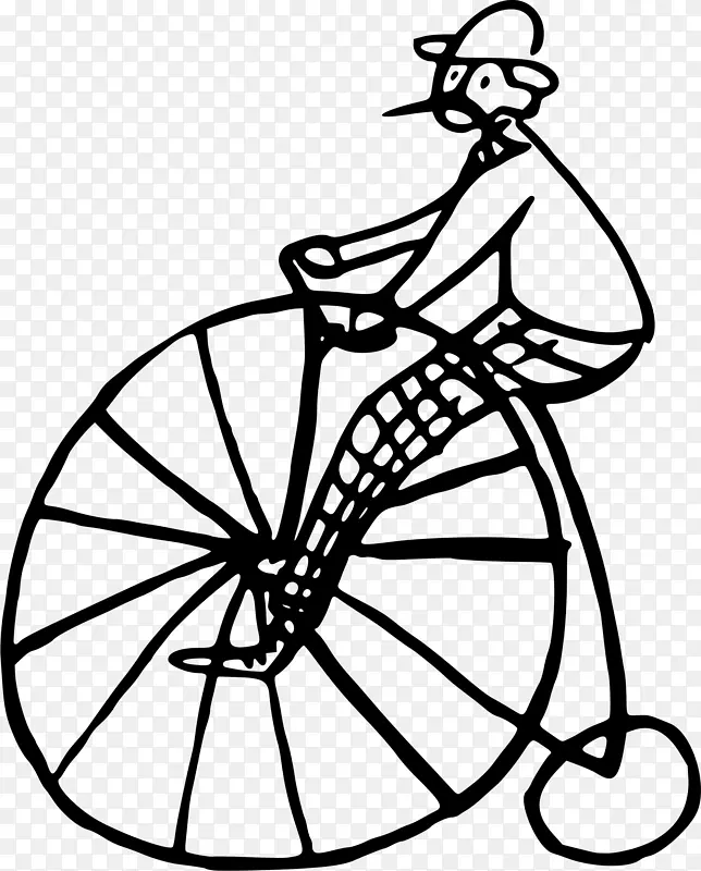 自行车轮子便士剪贴画-自行车