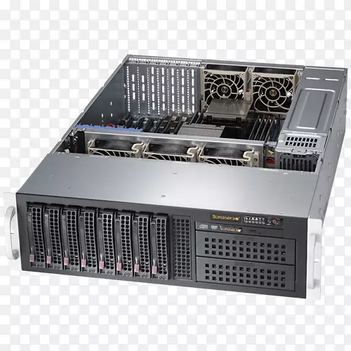 计算机机箱和外壳-超级微型计算机公司。计算机服务器Supermicro200W微型1u挂载服务器机箱ATX-计算机