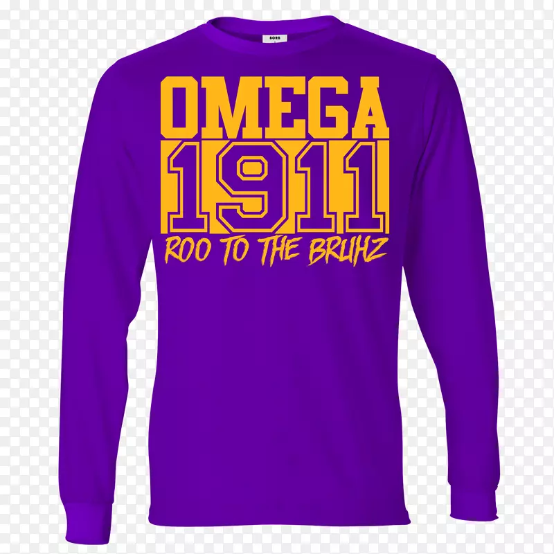 长袖t恤omega psi phi-t恤