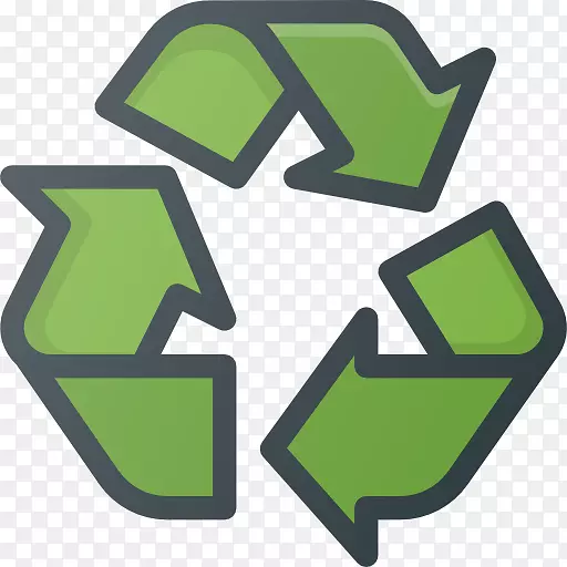 堆肥所有垃圾回收箱和废纸篮子电脑图标夹艺术