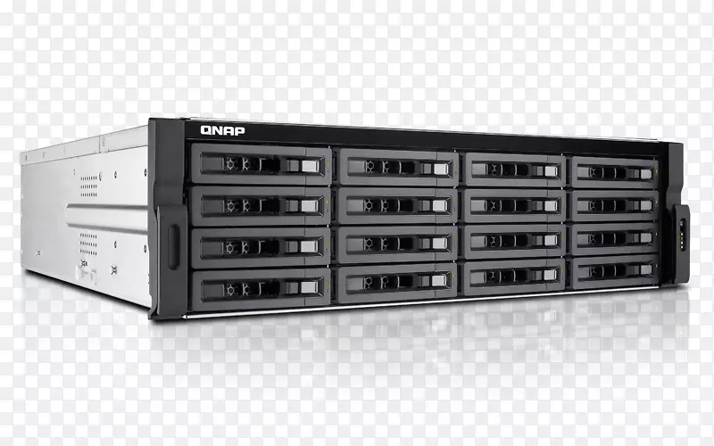 QNAP电视-ec1680u-SAS-rp 16-湾无盘nas服务器-Sata 6gb/s，sas 12gb/s qnap rexp-1220 u-rp网络存储系统qnap电视-ec1680u-sas rp r2 nas网架以太网局域网黑系列附加scsi