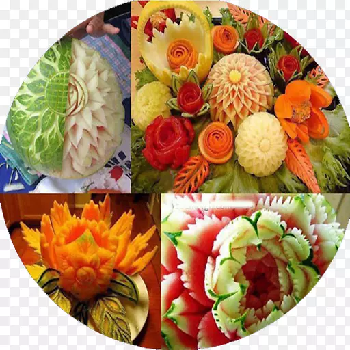 木瓜菜雕刻水果-蔬菜