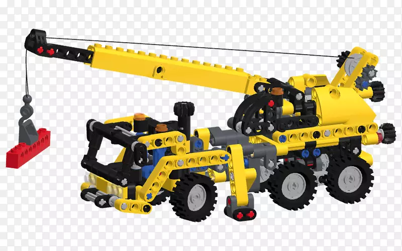 乐高技术玩具建造装置起重机-玩具
