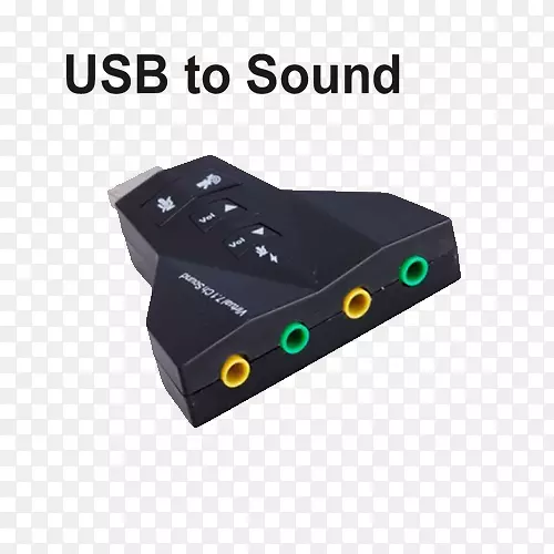 声卡和音频适配器usb计算机硬件.usb
