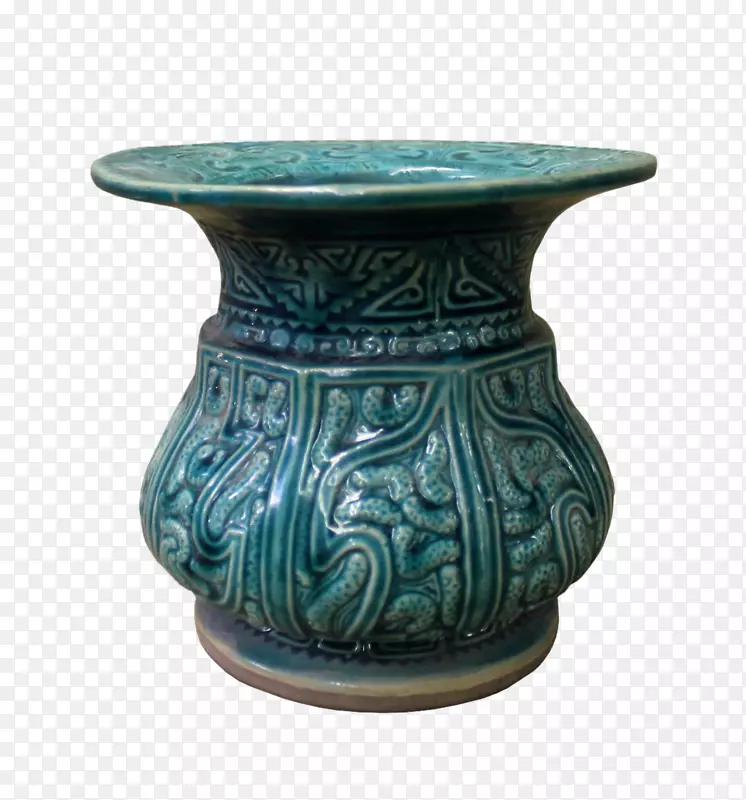 花瓶陶瓷陶器青绿色花瓶
