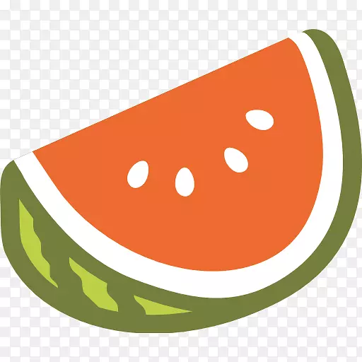 西瓜表情符号水果沙拉贴纸-西瓜