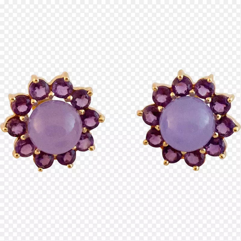 紫水晶耳环体珠宝首饰