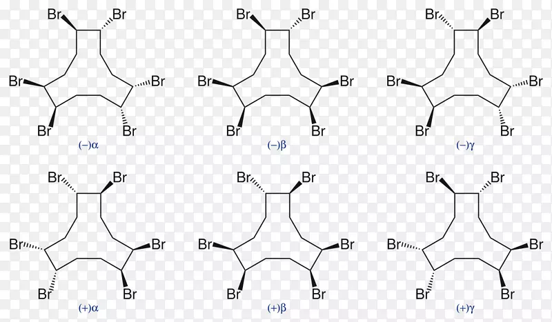 六溴环十二烷对称结构异构体