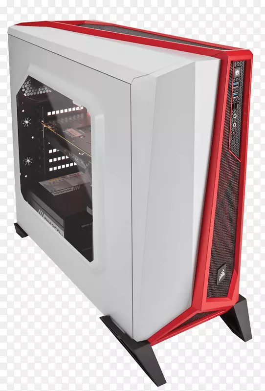 电脑机箱和外壳电源装置ATX海盗船部件红钢