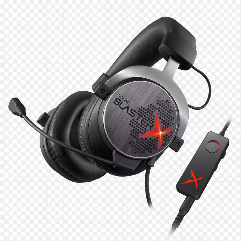 创意技术创意音响Blasterx H7耳机声卡及音频适配器创意音响Blasterx H7游戏7.1耳机für PC，Mac，Android，IOS，PS4，Xbox One创意实验室-耳机