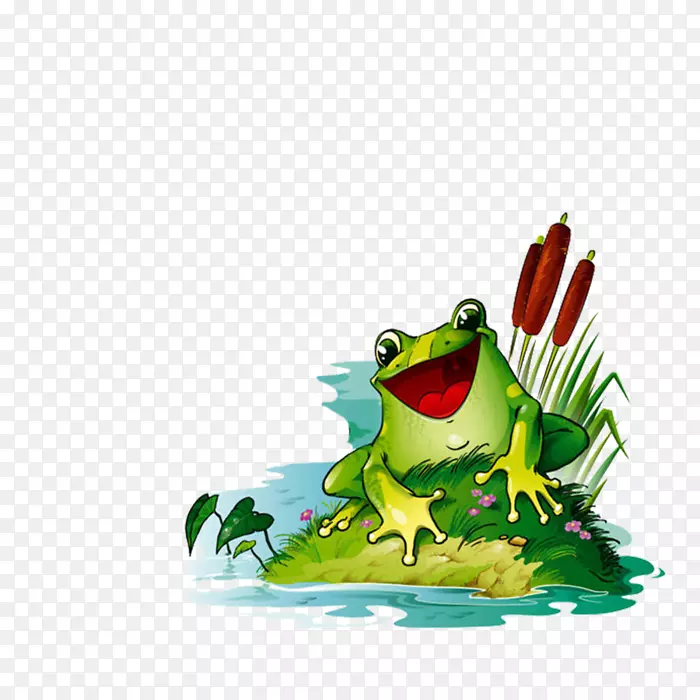 Лягушка-путешественница青蛙剪贴画