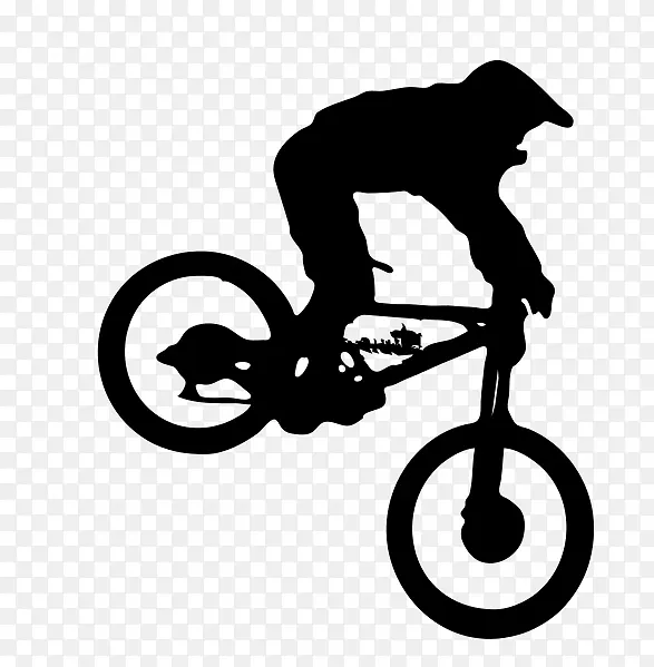 自行车下山骑摩托车骑山地自行车