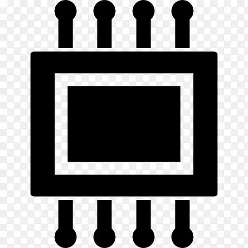 计算机图标电子英特尔集成电路芯片剪贴画英特尔