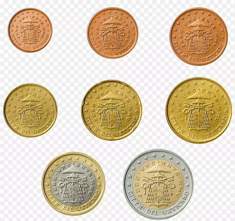 梵蒂冈欧元硬币梵蒂冈城2欧元硬币
