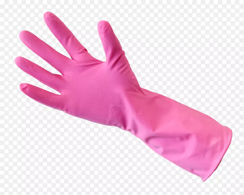 拇指手模型粉红色手套手