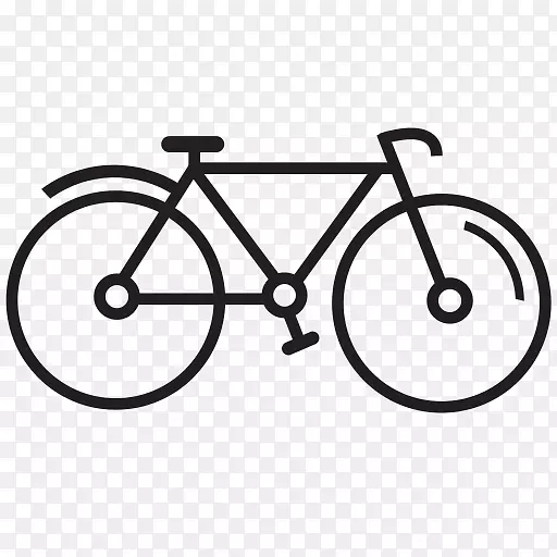 固定齿轮自行车电脑图标剪辑艺术自行车