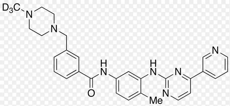 甲磺酸伊马替尼bcr-abl酪氨酸激酶抑制剂结构-结构