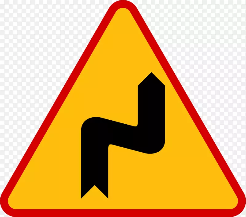 波兰交通标志布尔巴基危险弯道标志znaki ostrzegawcze w polsce路