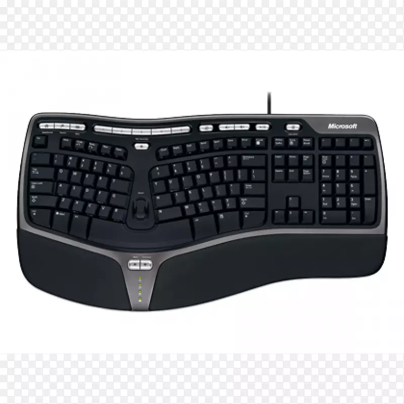 计算机键盘微软自然工效学键盘4000 polonais-microsoft