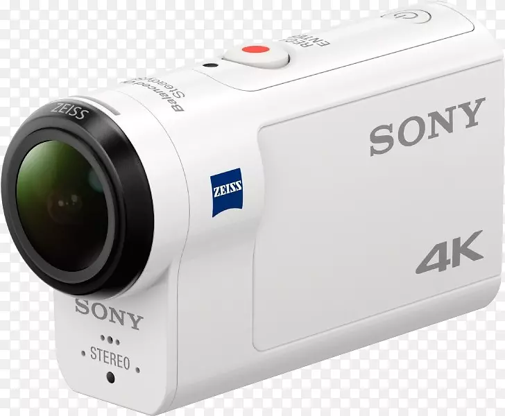sony动作凸轮ddr-x3000 4k分辨率动作摄像机