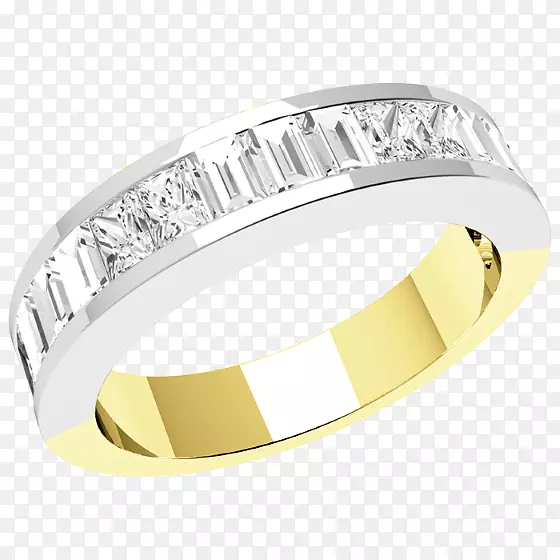结婚戒指钻石切割永恒戒指公主剪裁结婚戒指