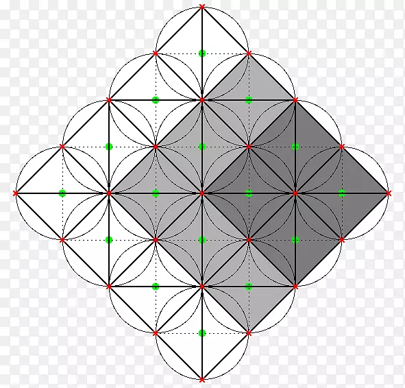重叠圆网格神圣几何立方体圆