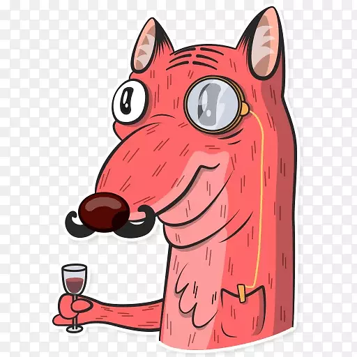 胡须犬科狗夹艺术-狗