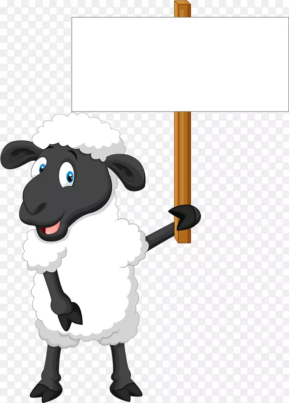 什罗普郡羊免版税卡通