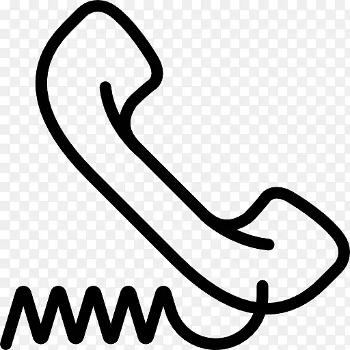 电话呼叫计算机图标电话线会议电话用户界面