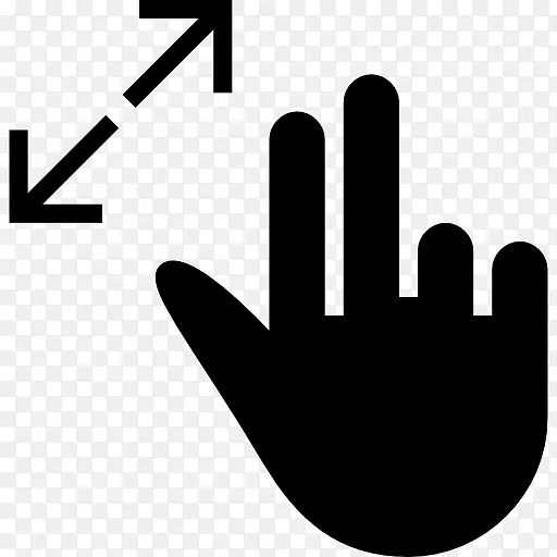 手指标志符号手势计算机图标符号