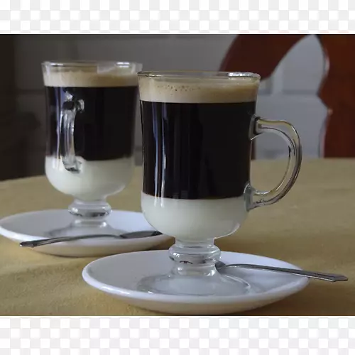 咖啡浓缩咖啡厅庞本邦本牛奶-咖啡