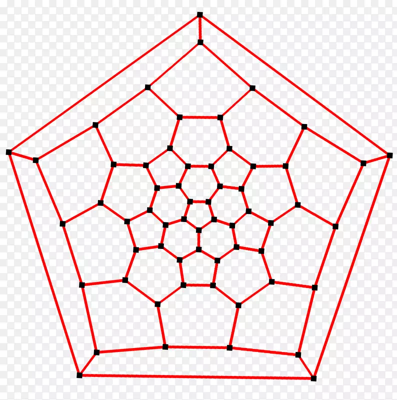 截尾二十面体截断正则二十面体平面图平面