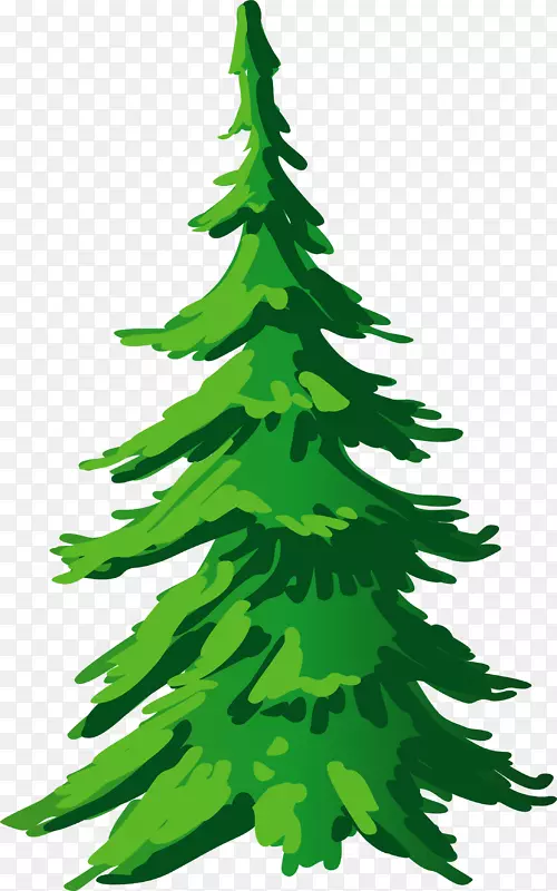 圣诞树云杉冷杉剪贴画-圣诞树