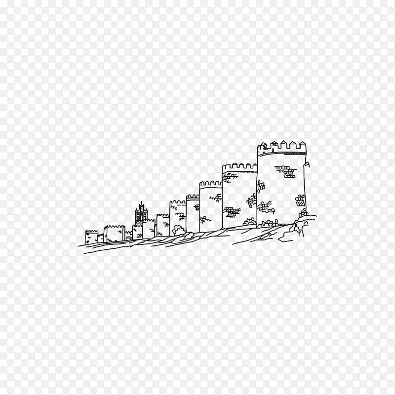 卢戈科尔多瓦防御性墙壁留声机记录城
