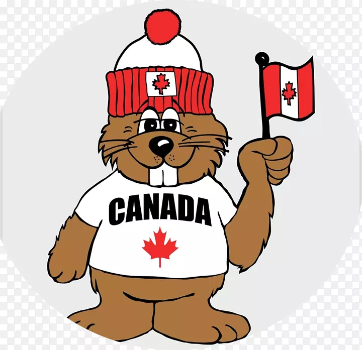 加拿大海狸日旗加拿大移民加拿大剪贴画-海狸