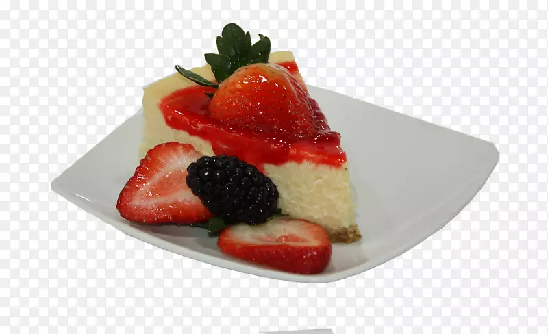 草莓芝士蛋糕胡萝卜蛋糕甜点吧牛奶-草莓