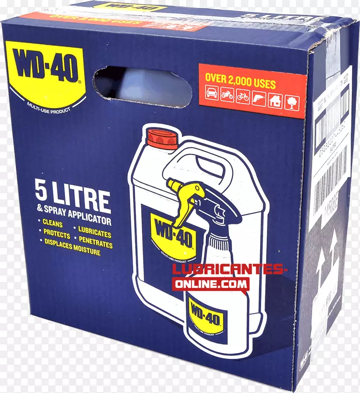 WD-40气雾剂喷雾包装和标签润滑瓶