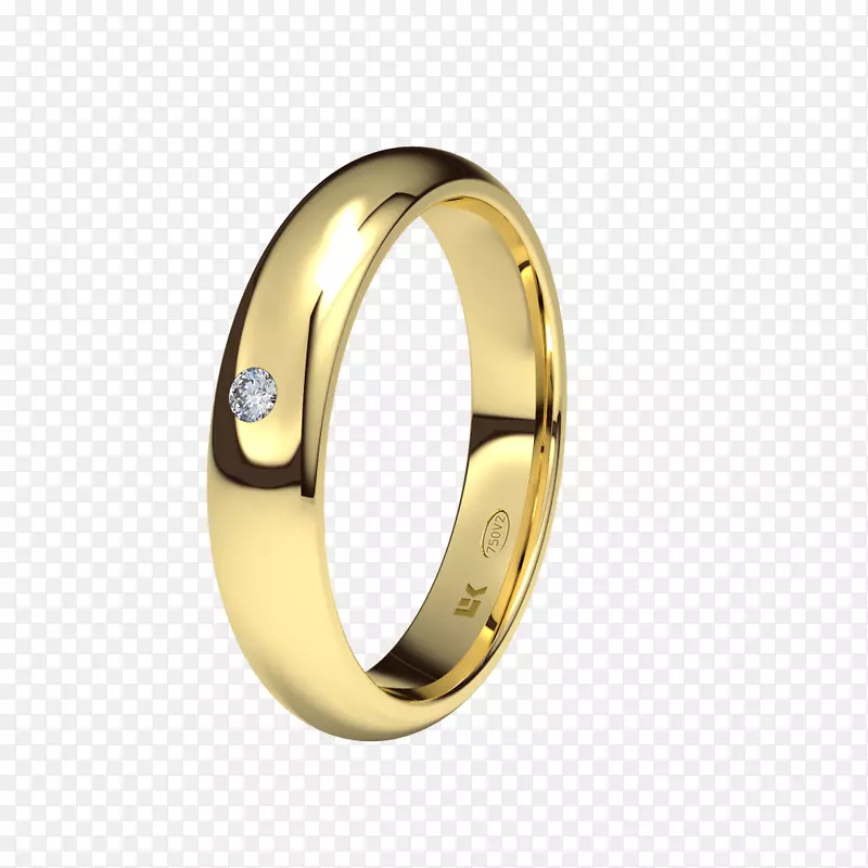 结婚戒指białe złoto黄色结婚戒指