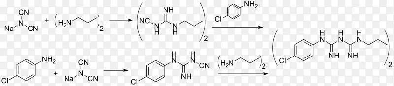 氯己定丙胍消毒剂防腐剂化学合成