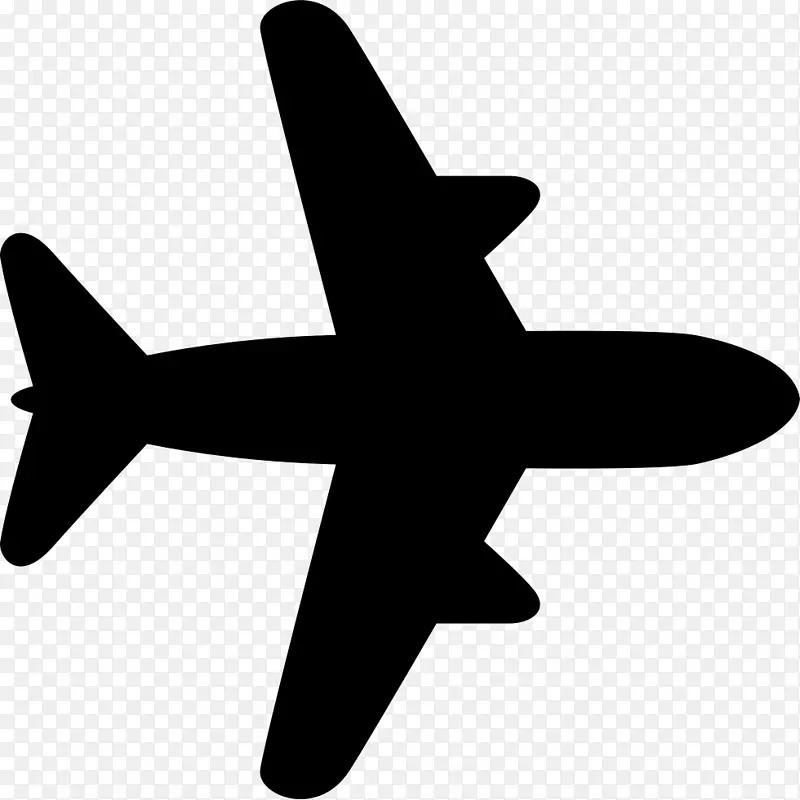飞机图标5计算机图标黑色飞机自由飞行-飞机