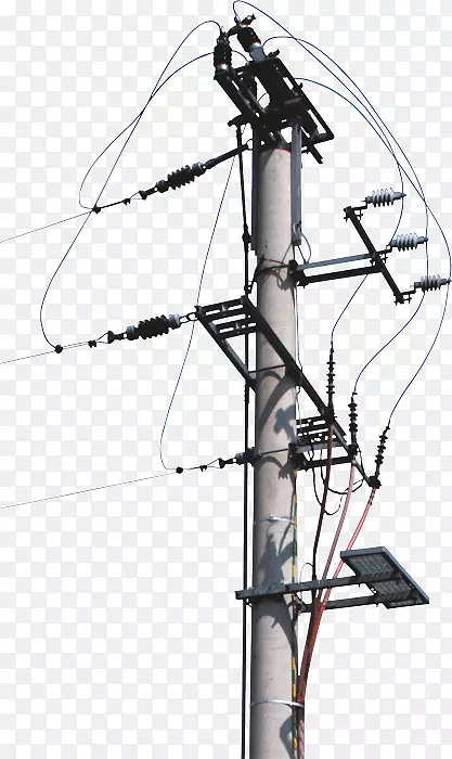 电力架空电力线避雷器公用极电线电缆