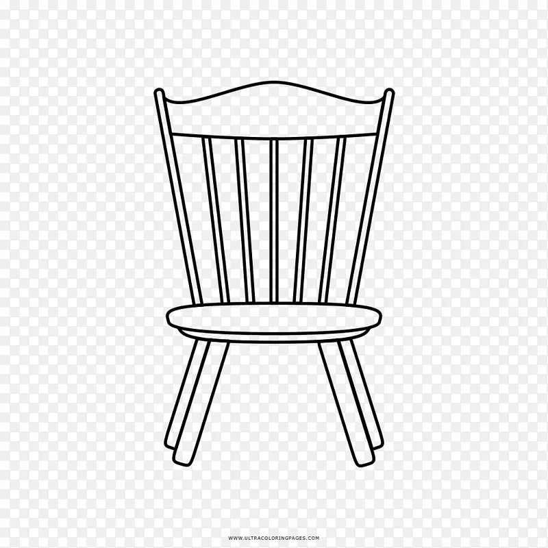 椅子线条画彩绘书黑白椅子