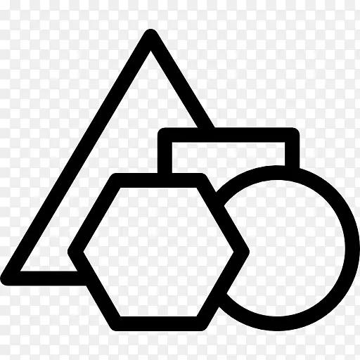 计算机图标符号三角形形状符号