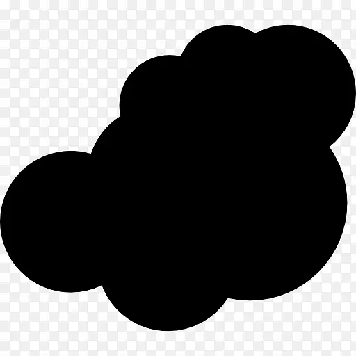 云计算机图标风暴Nuvem negra云