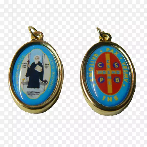 圣本尼迪克特吊坠金牌我们瓜达卢佩夫人奖章