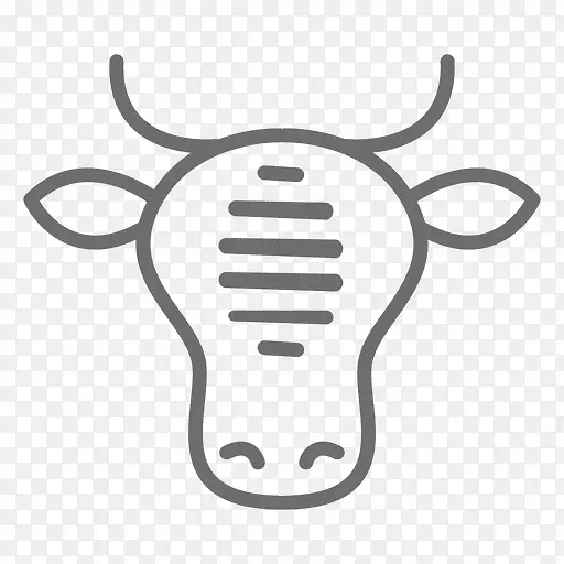 牛电脑图标剪贴画动物图标