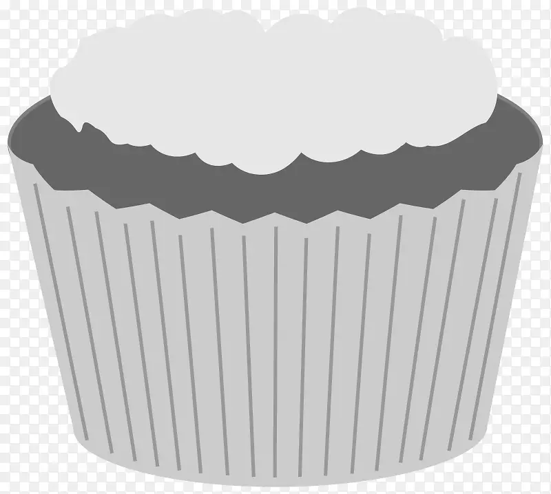 纸杯蛋糕松饼灰色电脑图标剪贴画蛋糕
