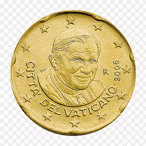 梵蒂冈城梵蒂冈欧元硬币20欧元硬币2欧元硬币
